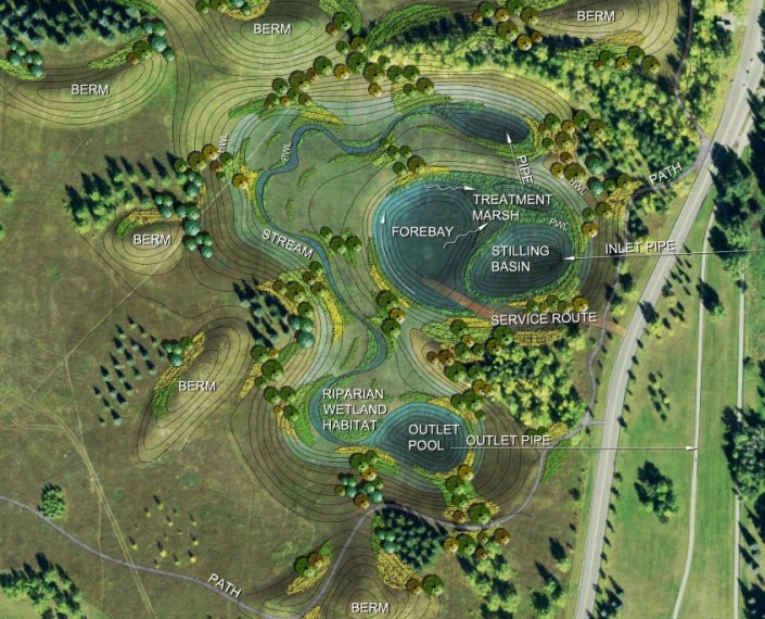 N Glenmore Wetland Concept Plan